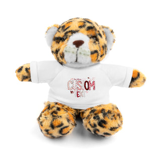 Stuffed Animals with Tee, Custom Text, Valentines Gift bear