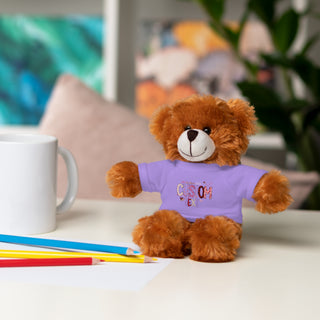 Stuffed Animals with Tee, Custom Text, Valentines Gift bear