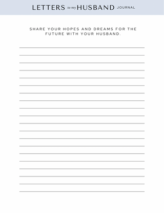 Letters to my Husband