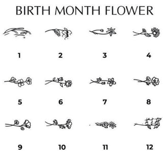 Fashionable Personalized Birthday Flower Ring