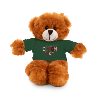 Stuffed Animals with Tee, Custom Text, Valentines Gift bear