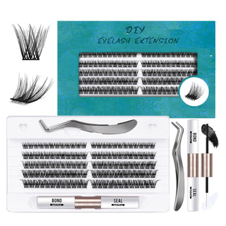 Hot Melt Individual Segmented False Eyelashes Double-headed