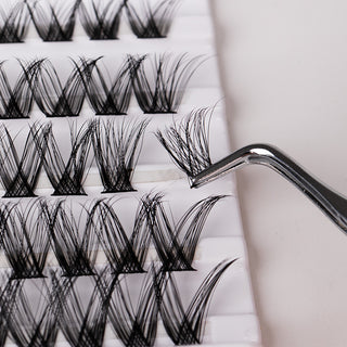 Hot Melt Individual Segmented False Eyelashes Double-headed