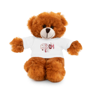 Stuffed Animals with Tee, Custom Text, Valentines Gift bear