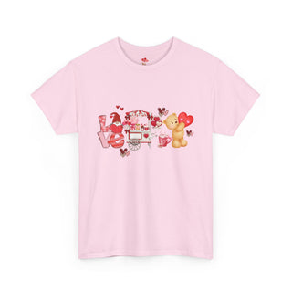 Valentine Shirt Unisex Heavy Cotton Tee, Valentine's Day Gift, Love T-Shirt, Heart Graphic Top, Romantic Apparel