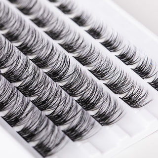 Hot Melt Individual Segmented False Eyelashes Double-headed