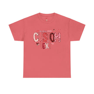 Valentine Custom Text Unisex Tee, Valentine Shirt, Love Shirt, Personalized Valentine Gift, Heart Tee