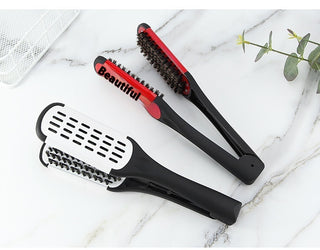 Hairdressing Clamp Comb Bristle Straight Hair Styling Straight Straight Hair V-shaped Comb