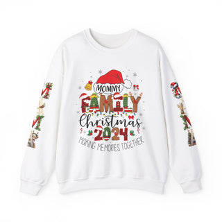 Christmas 2024 Family Matching Crewneck Sweatshirt, Mommy Custom Holiday Sweatshirt