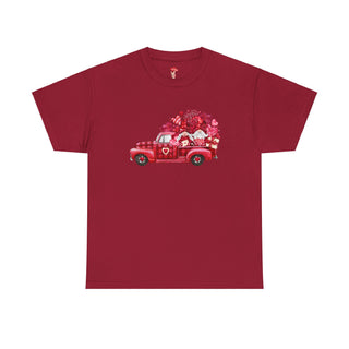 Valentine Shirt Unisex Heavy Cotton Tee, Valentine's Day Gift, Truck of Love T-Shirt, Heart Graphic Top, Romantic Apparel