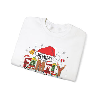 Christmas 2024 Family Matching Crewneck Sweatshirt, Mommy Custom Holiday Sweatshirt