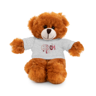 Stuffed Animals with Tee, Custom Text, Valentines Gift bear