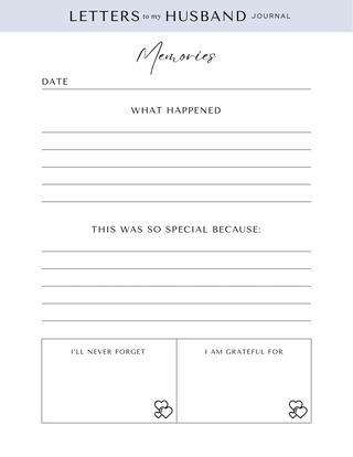 Letters to my Husband