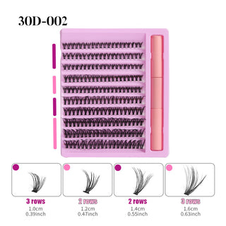 Large Capacity Single Cluster False Eyelashes Suit